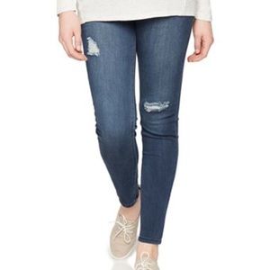 Distressed Maternity Skinny Jeans